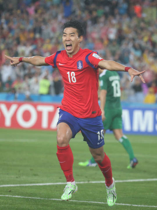 이정협 선제골! 26일 호주 시드니의 스타디움 오스트레일리아에서 열린 2015 AFC 아시안컵 준결승 한국 대 이라크 경기.이정협이 선제골을 넣고 환호하고 있다. 사진=연합뉴스